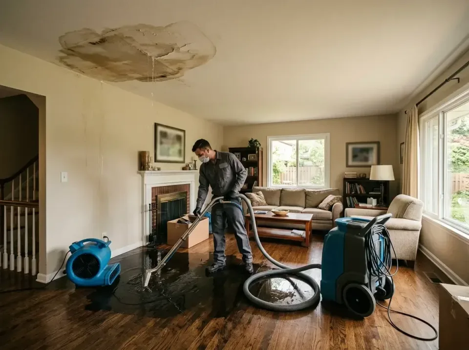 attic-pipe-burst-ceiling-drip-008 — frequently asked questions, Water Damage Restoration & Carpet Care in Kirkwood, MO